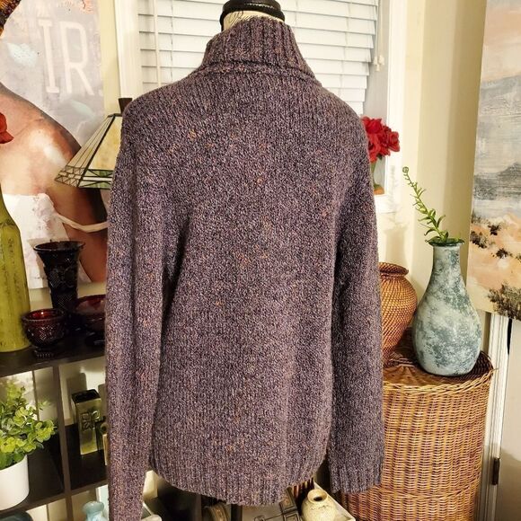 Charter Club Fafa Aubergine P/L Acrylic Blend Sweater. - Picture 4 of 13